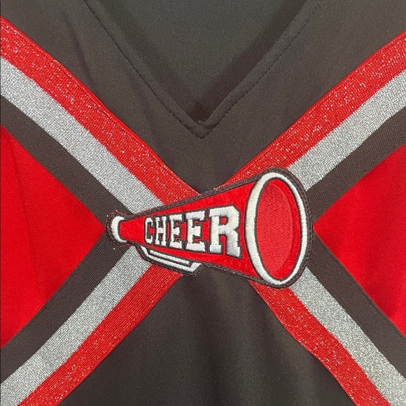 Spirit Black and Red Cheerleader Mini Dress - Picture 4 of 11